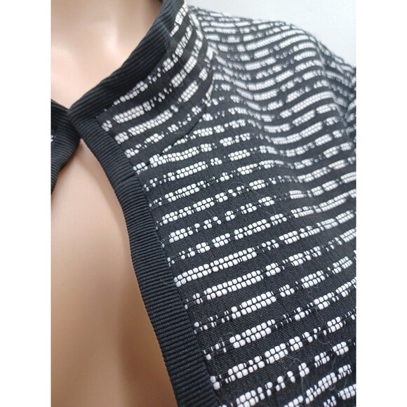 JM Studio by John Meyer Sz 18 Blue White  Long Cardigan Blazer Jacket - Picture 3 of 9